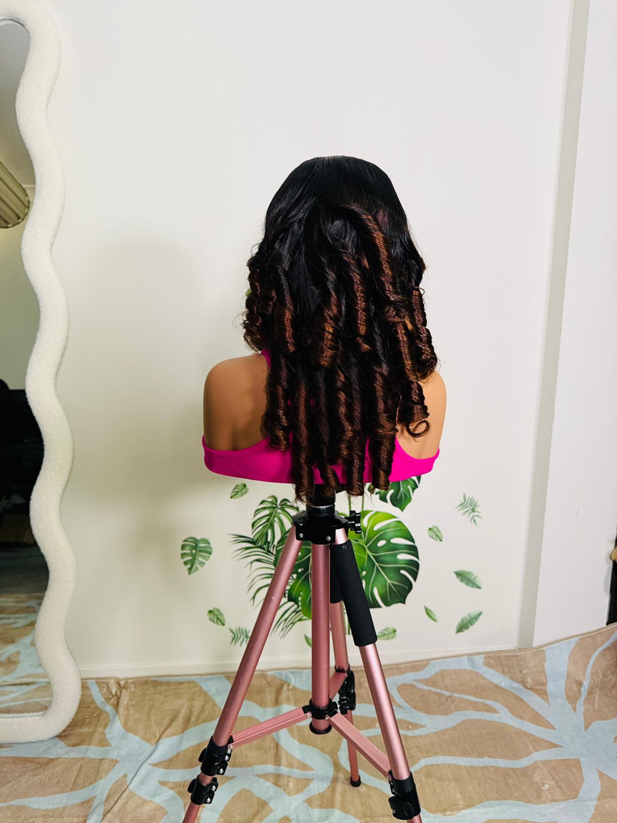 BROWN ORCHID Bouncy hair
